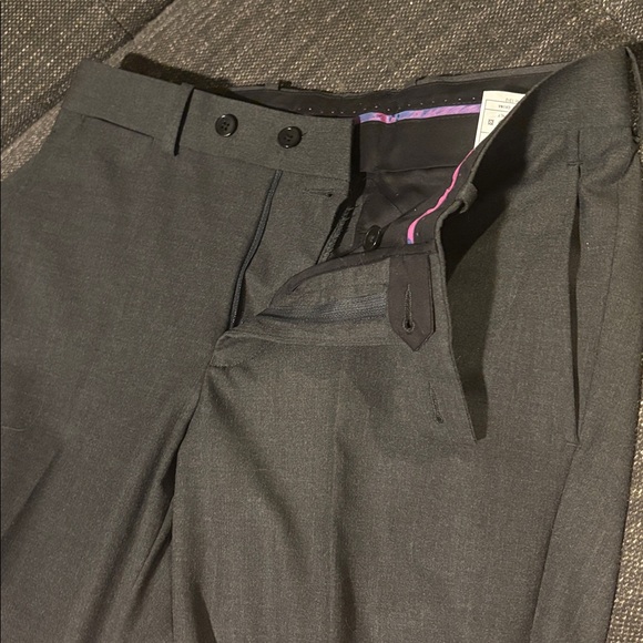 PAUL BETENLY CERAMICA Roberto Blazer 38R Roma Pant 31R Modern Slim Suit Charcoal - Picture 10 of 16